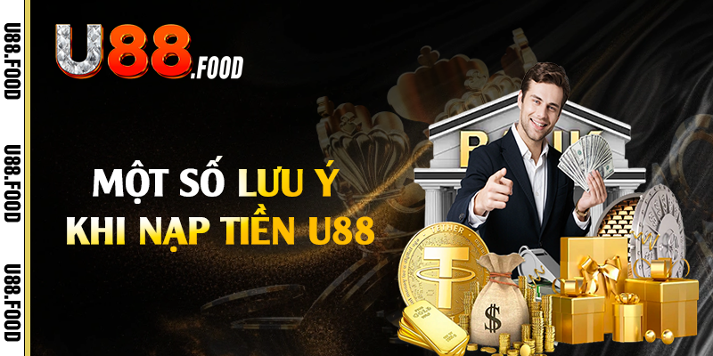 Một số lưu ý khi nạp tiền U88